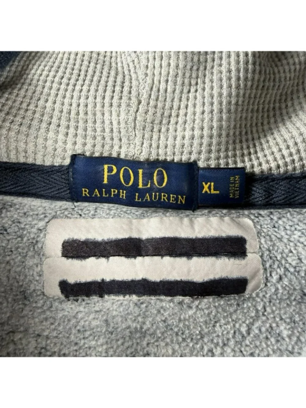 Polo Ralph Lauren Heather Terry Hooded Jacket Blue Men’s Size XL